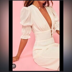 Reformation Ginny Ivory Dress size 0